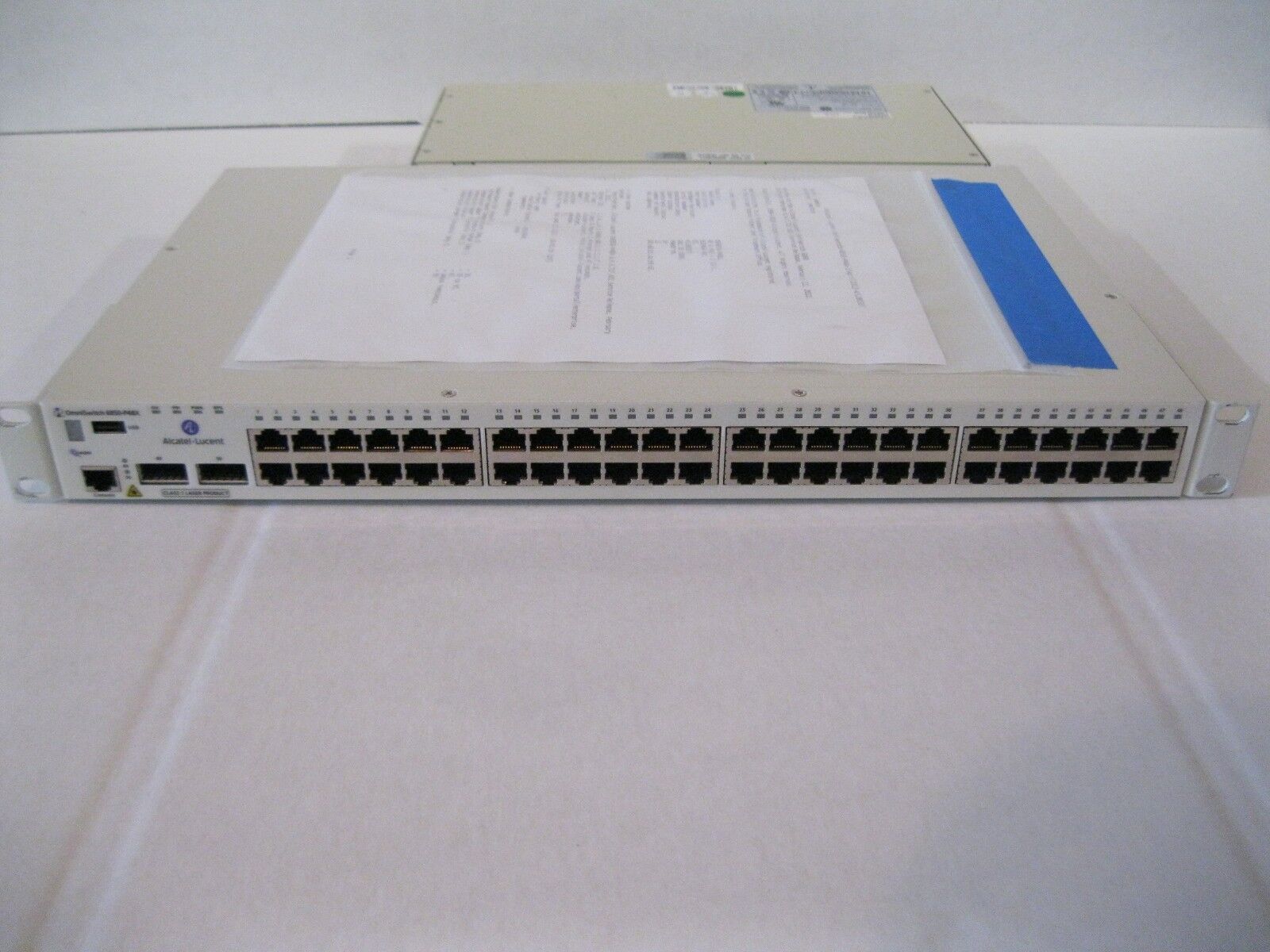Alcatel Lucent OS6850-P48X OmniSwitch 6850 48 port Gigabit Switch POE L3 10G AC