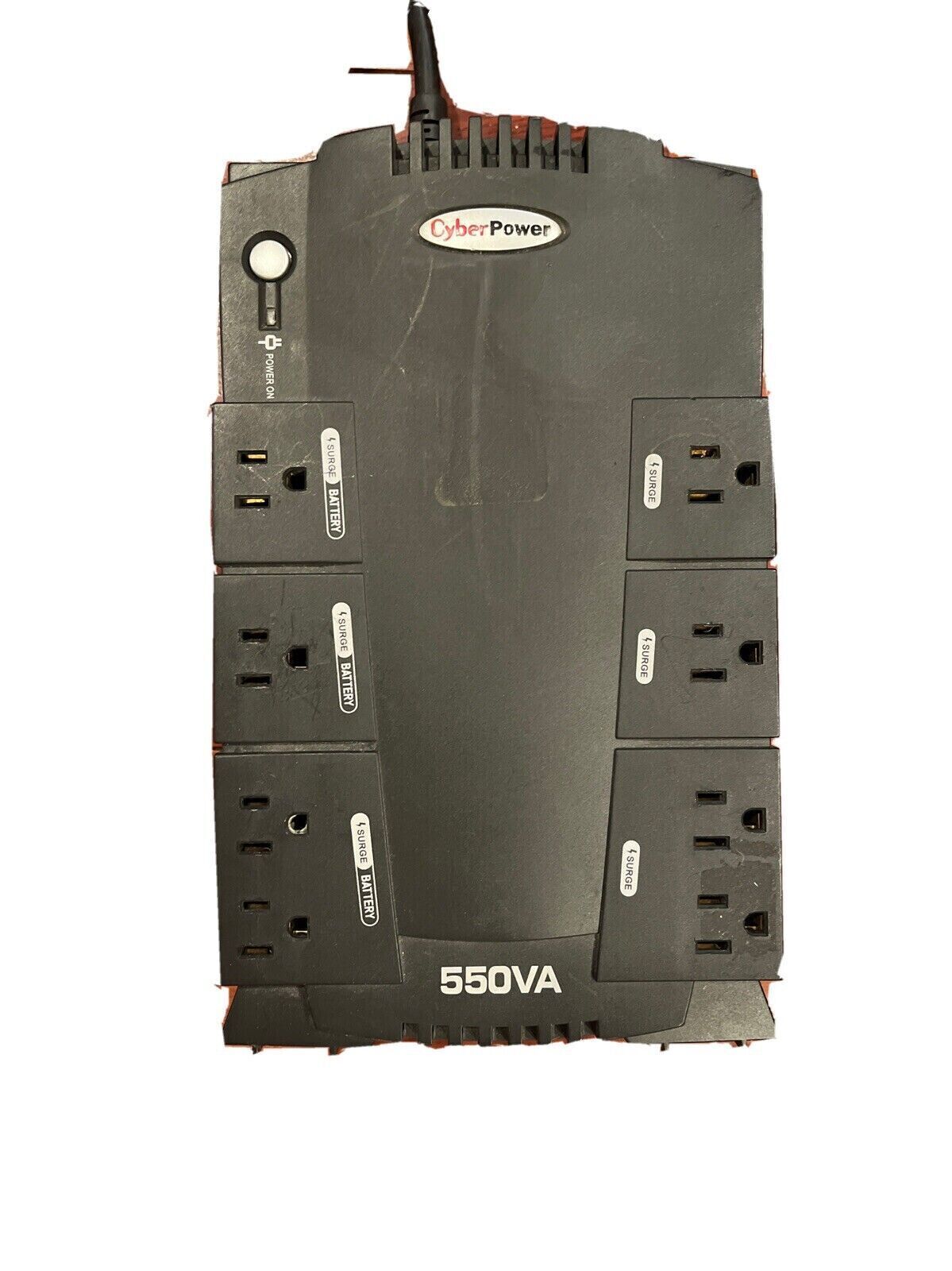 CyberPower 550VA Uninterruptible Power Supply Black UPS 8-Plug 6ft, No Battery