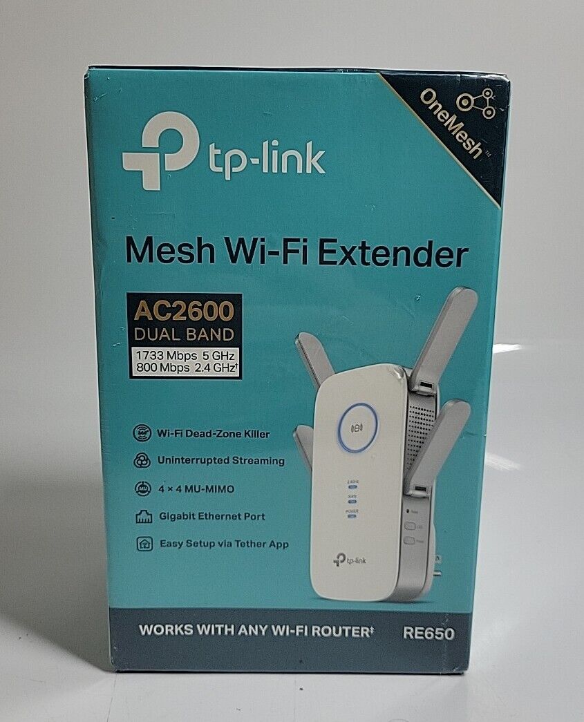 TP-Link RE650 AC2600 Wireless Dual Band MU-MIMO Wi-Fi Range Extender