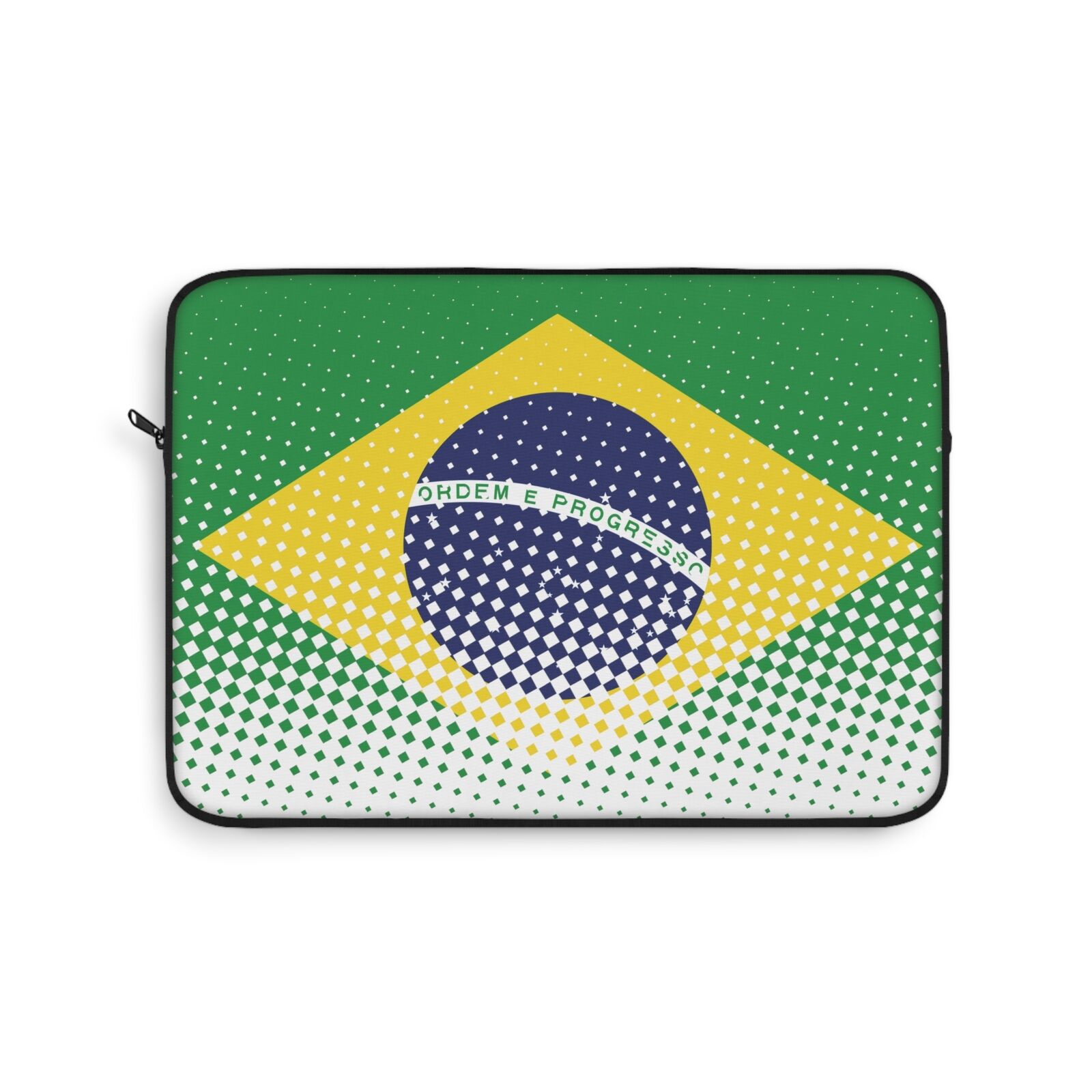 Custom Brazilian Flag - Flag of Brazil Laptop Sleeve