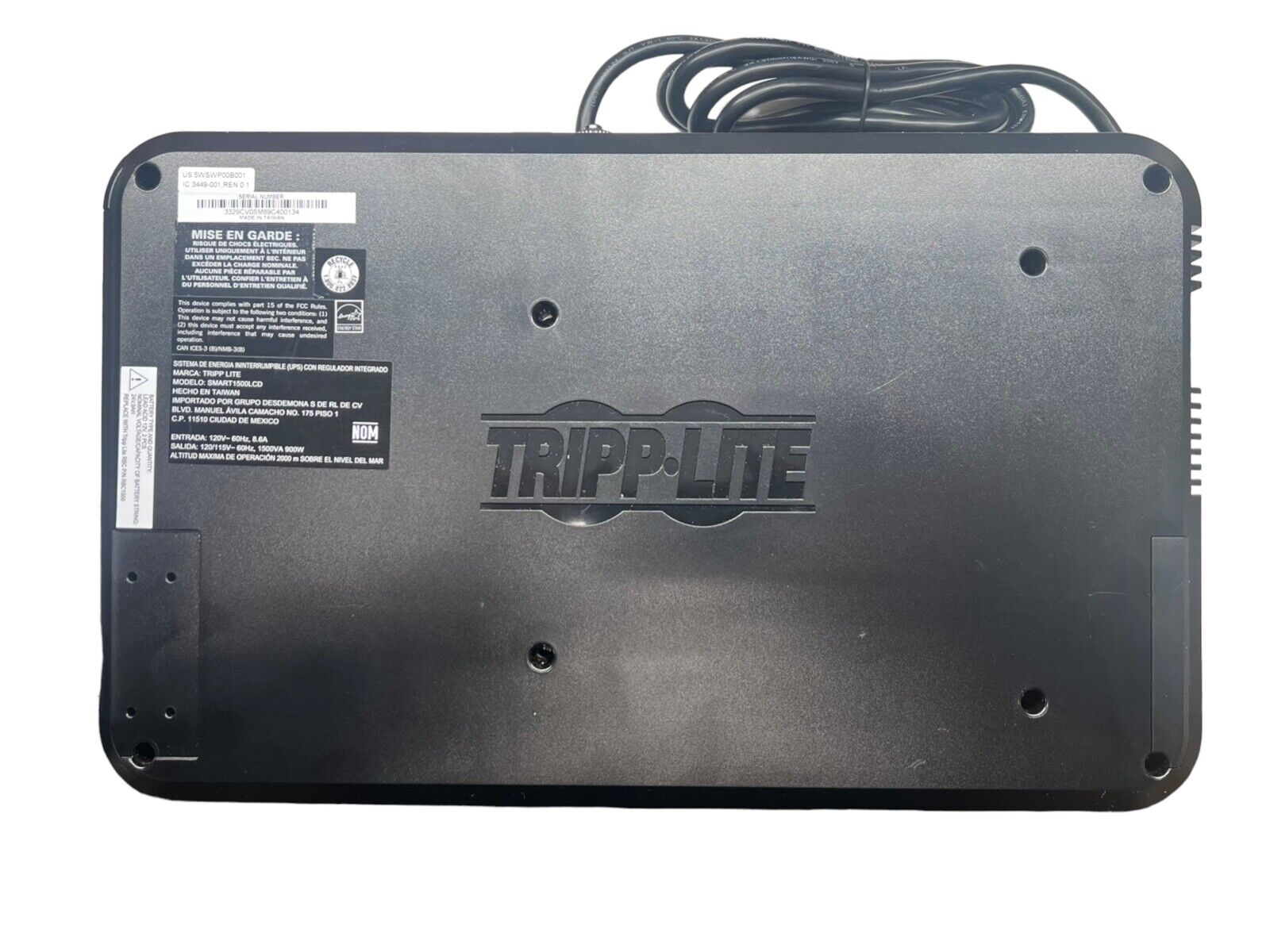 Tripp Lite SMART1500LCD SmartPro LCD 120V 1500VA 900W UPS - Open Box