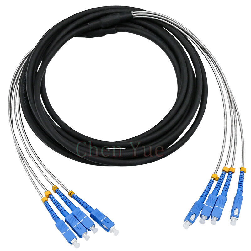 3M Field Outdoor Cable SC-SC UPC 4 Strand 9/125 Single Mode Fiber Patch Cord