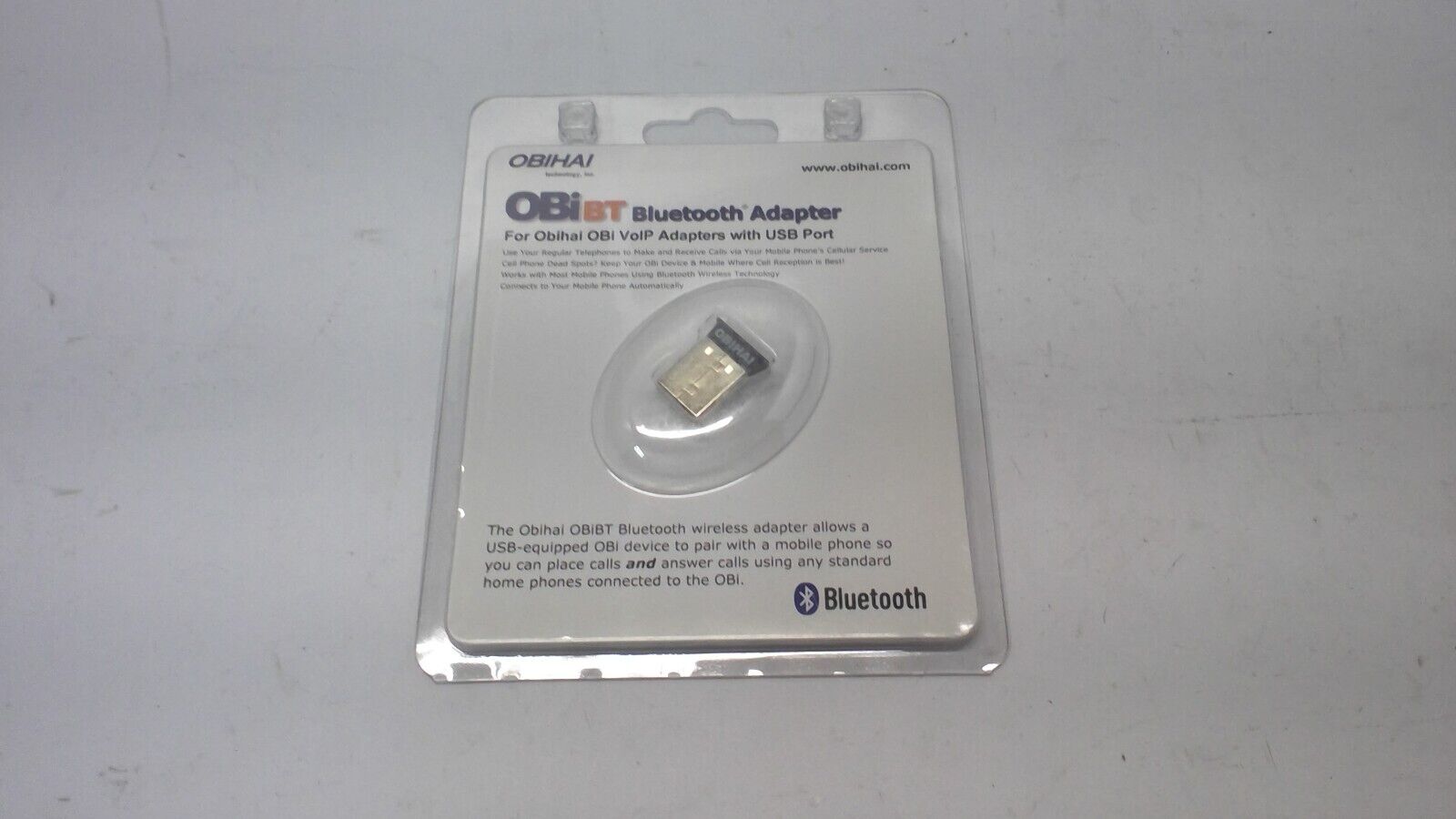 ObiBT Bluetooth Adapter for Obihai Obi VoIP Adapters with USB Port, 200/202 etc.