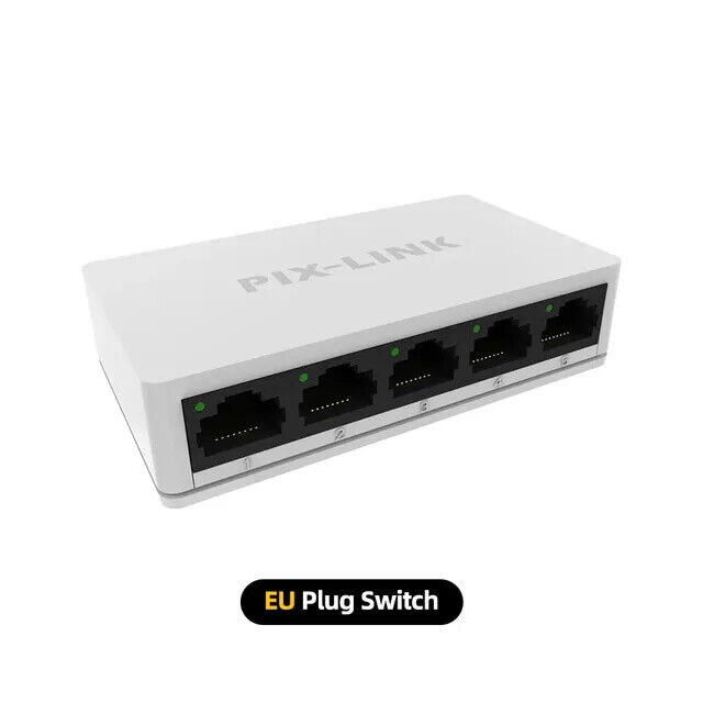 PIX-LINK SW05 Network Switches 5V Mini Ethernet 5 Port 10/100Mbps Fast Network