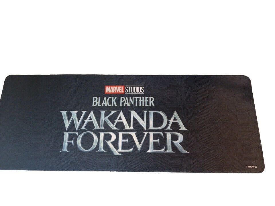 BLACK PANTHER WAKANDA FOREVER GAMING MAT pad Marvel Anti Slide Bottom NEW black