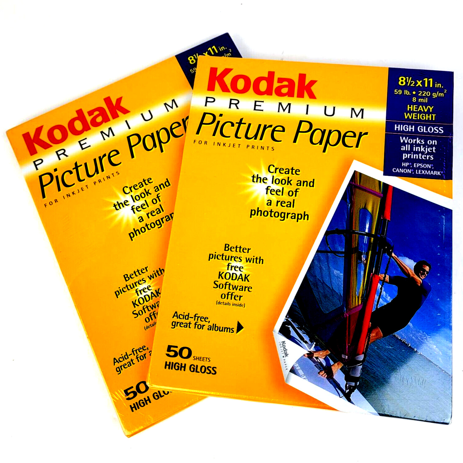 Kodak Premium Picture Paper High Gloss 2 packs  8.5\
