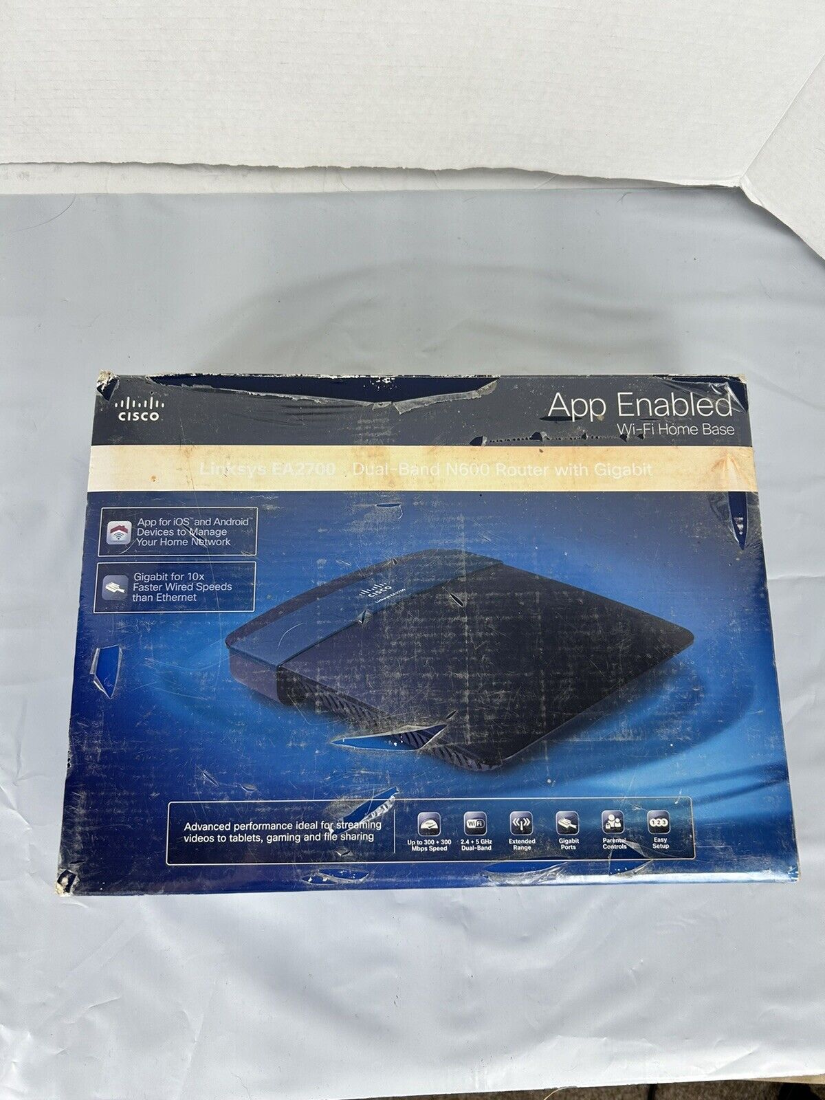 Cisco EA2700 N600 Dual-Band Smart Wi-Fi Wireless Router - NEW Sealed