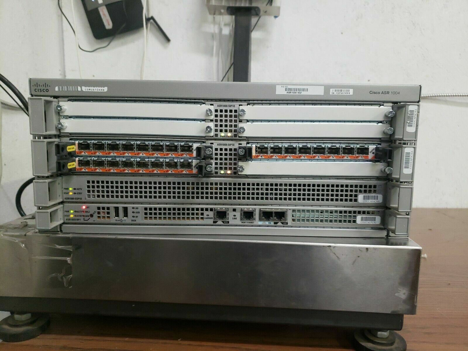 Cisco ASR1004 ASR1000-ESP20 ASR1004-20G/K9 Dual PWR-AC 