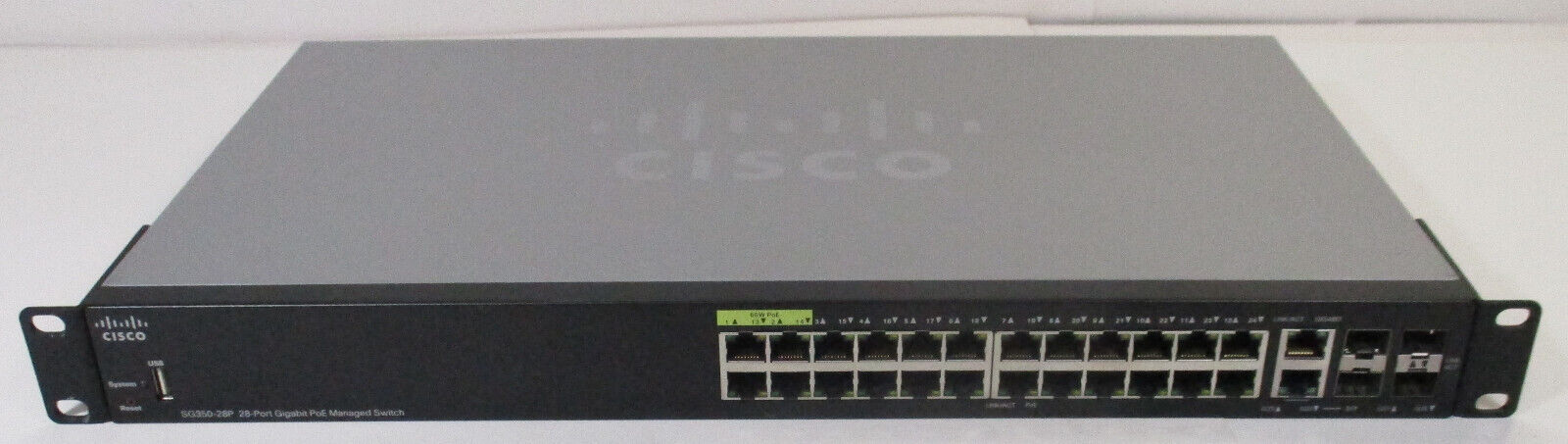 Cisco SG350-28P Gigabit 28-Port PoE Managed Switch