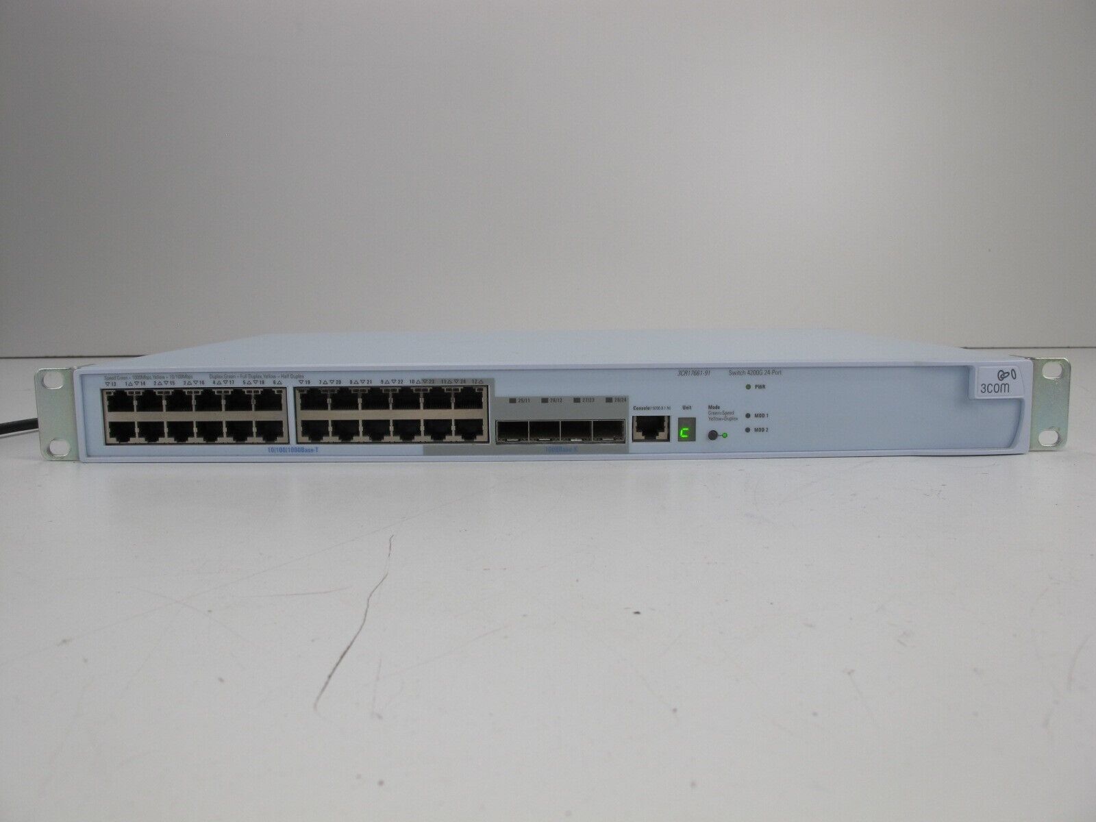 3Com Managed Network Switch 4200G 24-Port 3CR17661-91