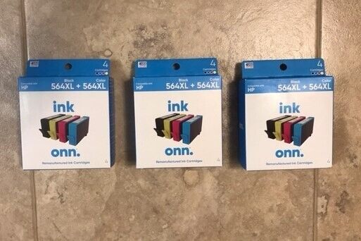 HP Compatible 564XL Black and 564XL Color Ink Cartridges - BRAND NEW - 3 Boxes