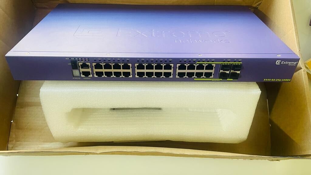 New Extreme Networks X440-G2-24P-10GE4 Ethernet Switch 16533