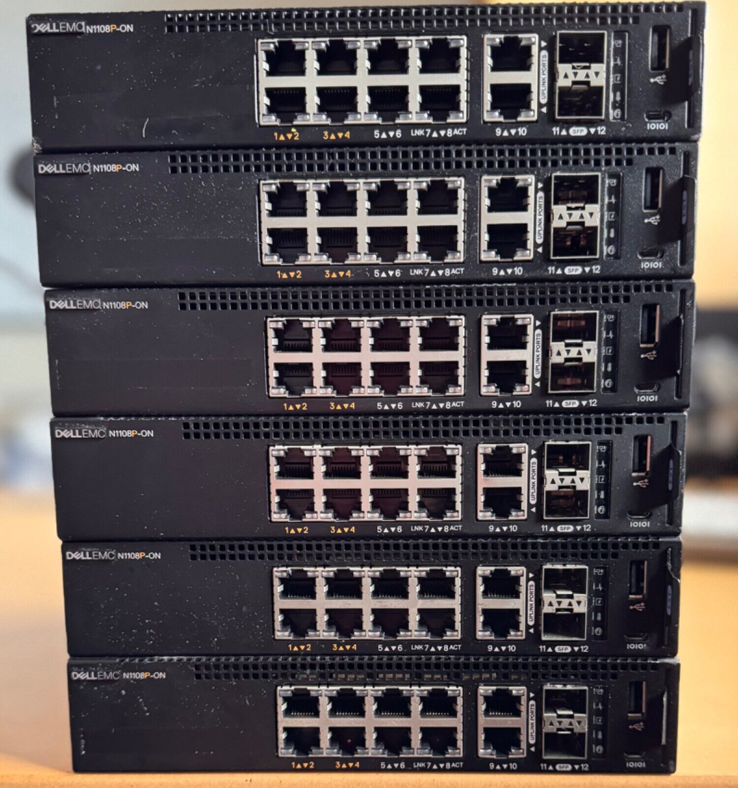 Dell EMC PowerSwitch N1108P-ON Managed Switch 10x-GbE 2x-GbE SFP