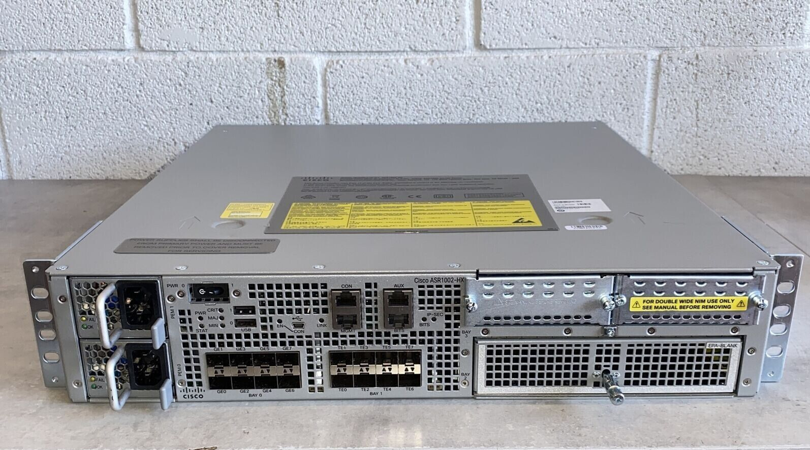 Cisco ASR1002-HX Aggregation Services Router Dual ASR1002-PWR-AC