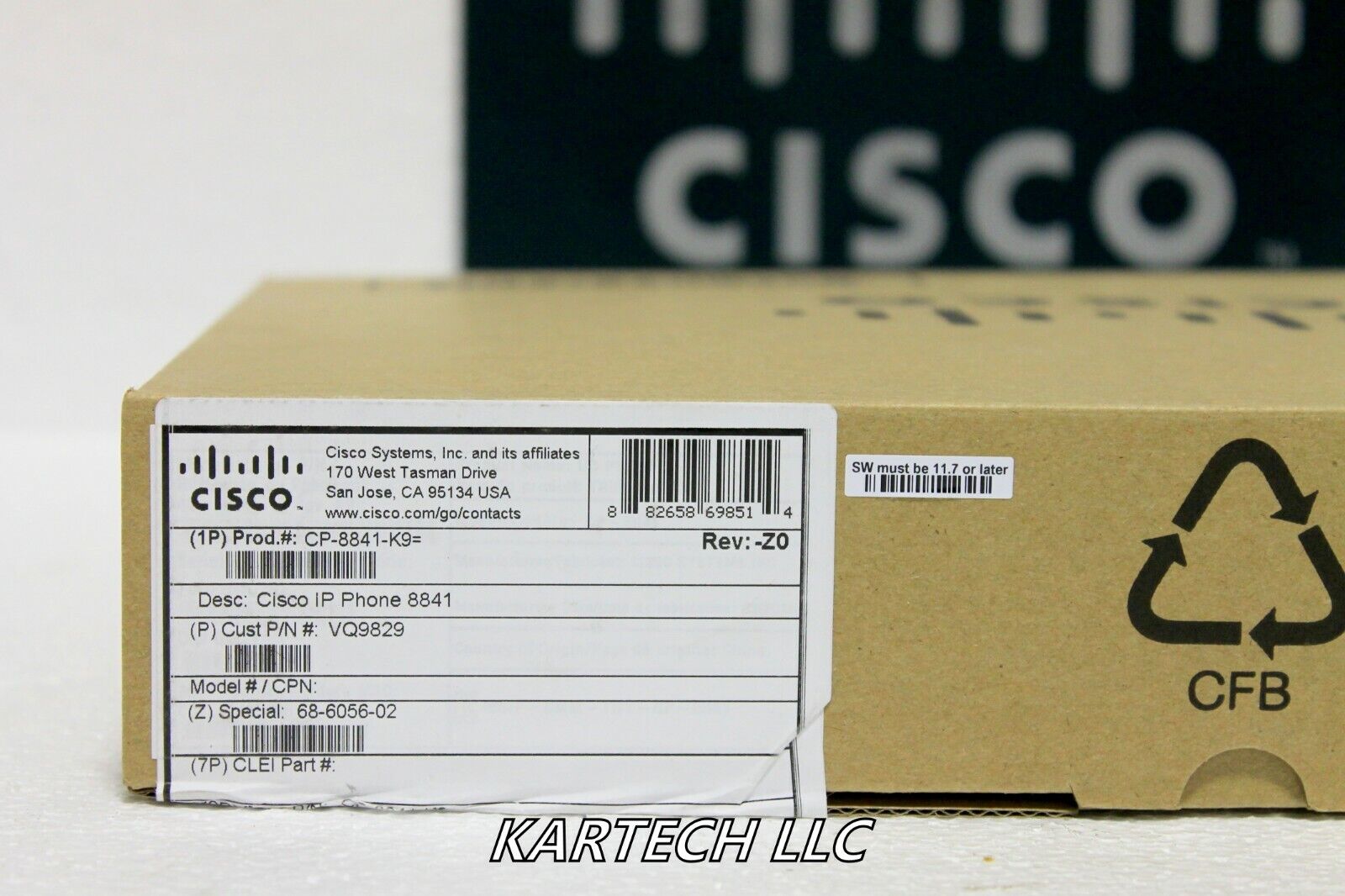 NEW OPEN BOX Cisco CP-8841-K9 8841 IP VolP Telephone