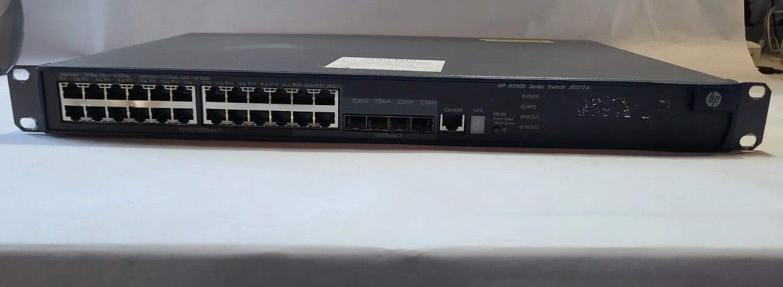 HP A5500 Series JD377A 24-Port  Switch; CH 694538