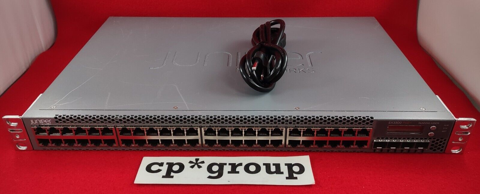 Juniper 48-Port GbE PoE+ & 4-Port 10GB SFP+ Managed Network Switch EX3300-48P