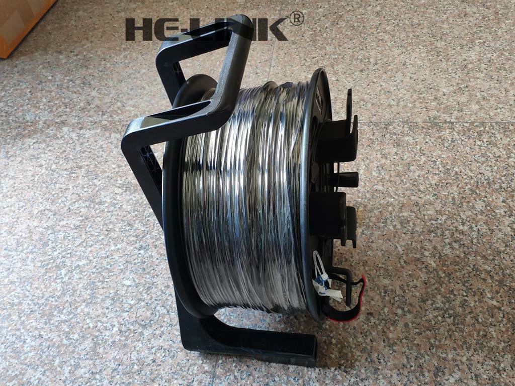 100M SC-SC Outdoor Armored OM3 MM 8 Strands with Fiber Tactical Cable Reel