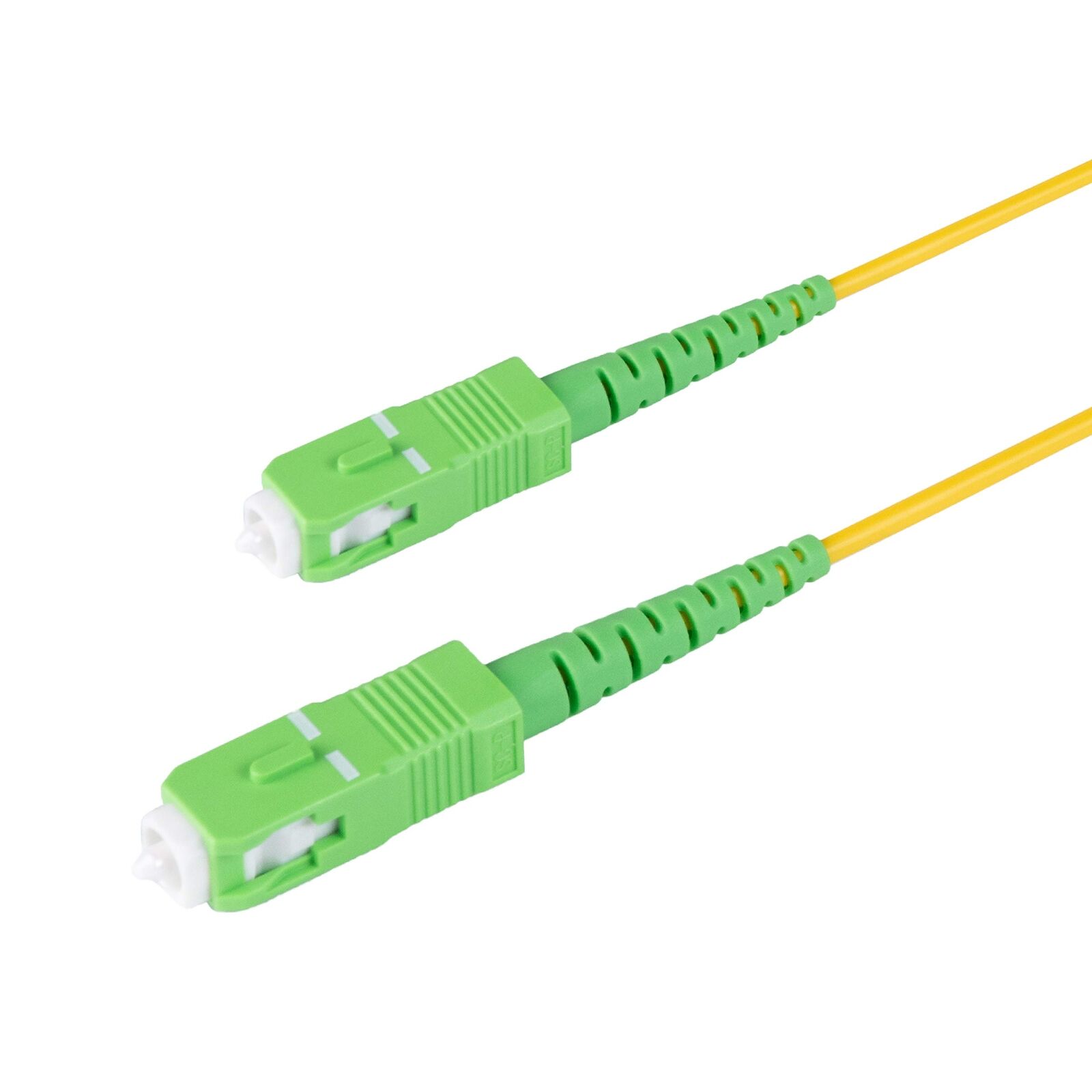– 1-Pack 50 Feet SC/APC to SC/APC Slim Simplex Riser OFNR Fiber Patch Cable, ...