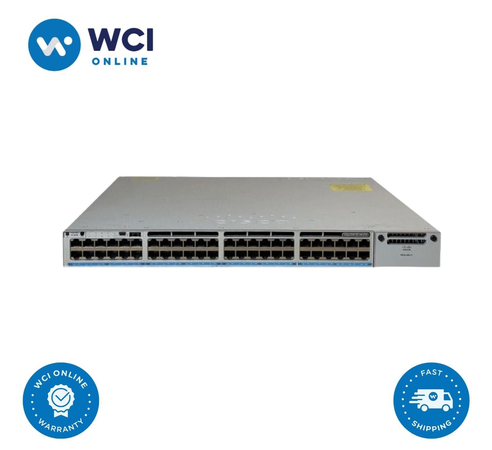 Cisco C9300-48UN-A  48 Port Network Advantage w/ 1x PWR-C1-1100WAC-P and RM