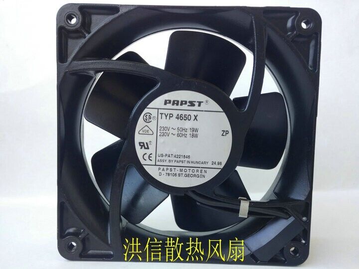 1 PCS Cooling Fan TYP 4650 X AC230V 12038 12CM Metal High Temperature Fan