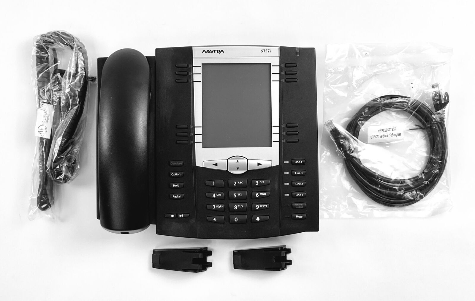 Aastra IP Phone Charcoal VoIP Model 6757i