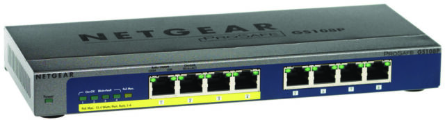 NetGear  ProSafe (GS108P-100NAS) 8-Ports External Switch