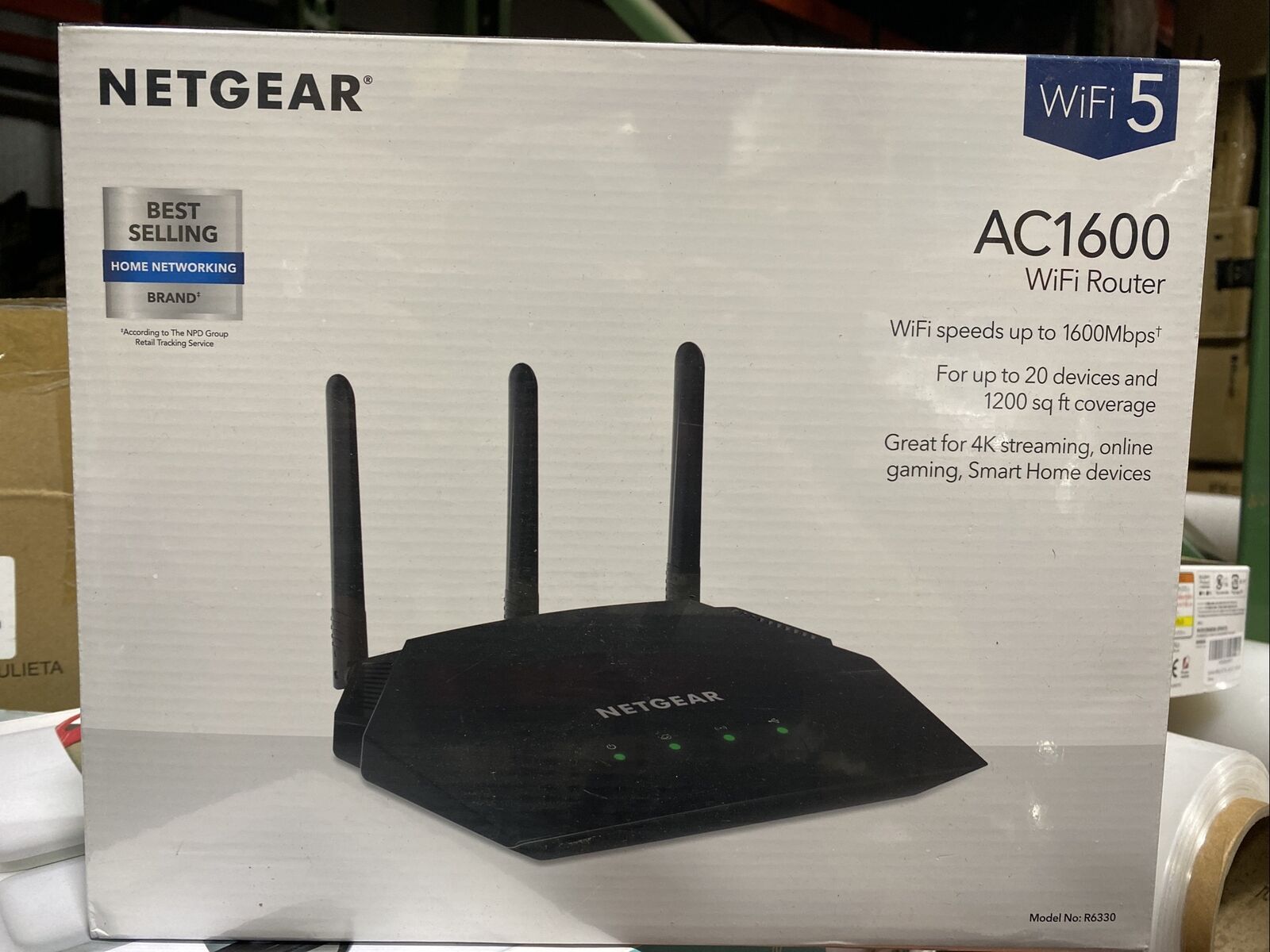 NETGEAR WiFi Router R6330 - AC1600 Dual Band Wireless Speed up to 1600 Mbps | Up