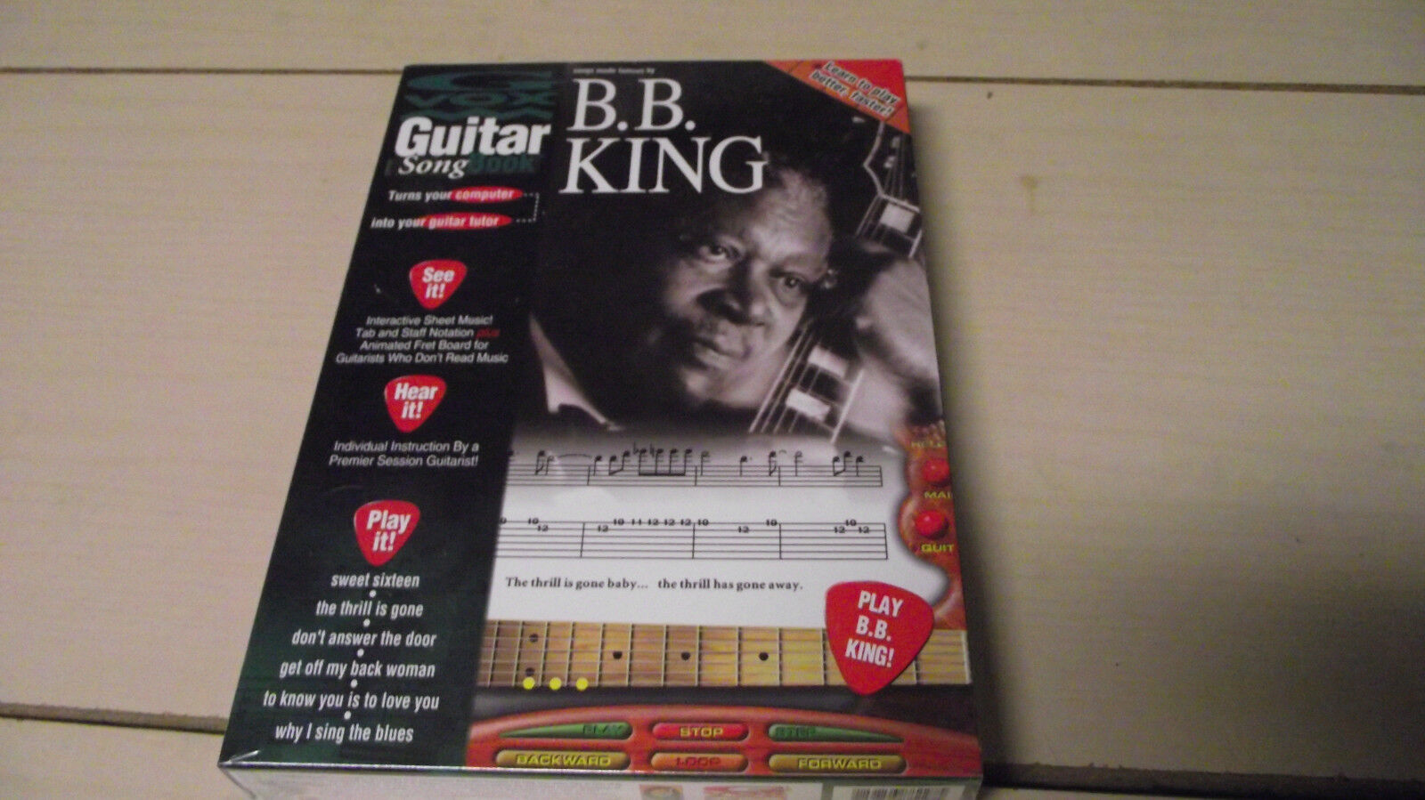 G vox Guitar Song Book B.B. King (PC/Mac, 1995) Factory Sealed