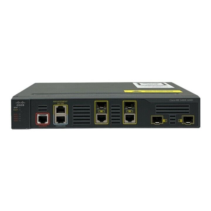 Cisco ME 3400E Series ME-3400EG-2CS-A V01 2-Port Nic Access Gigabit Switch