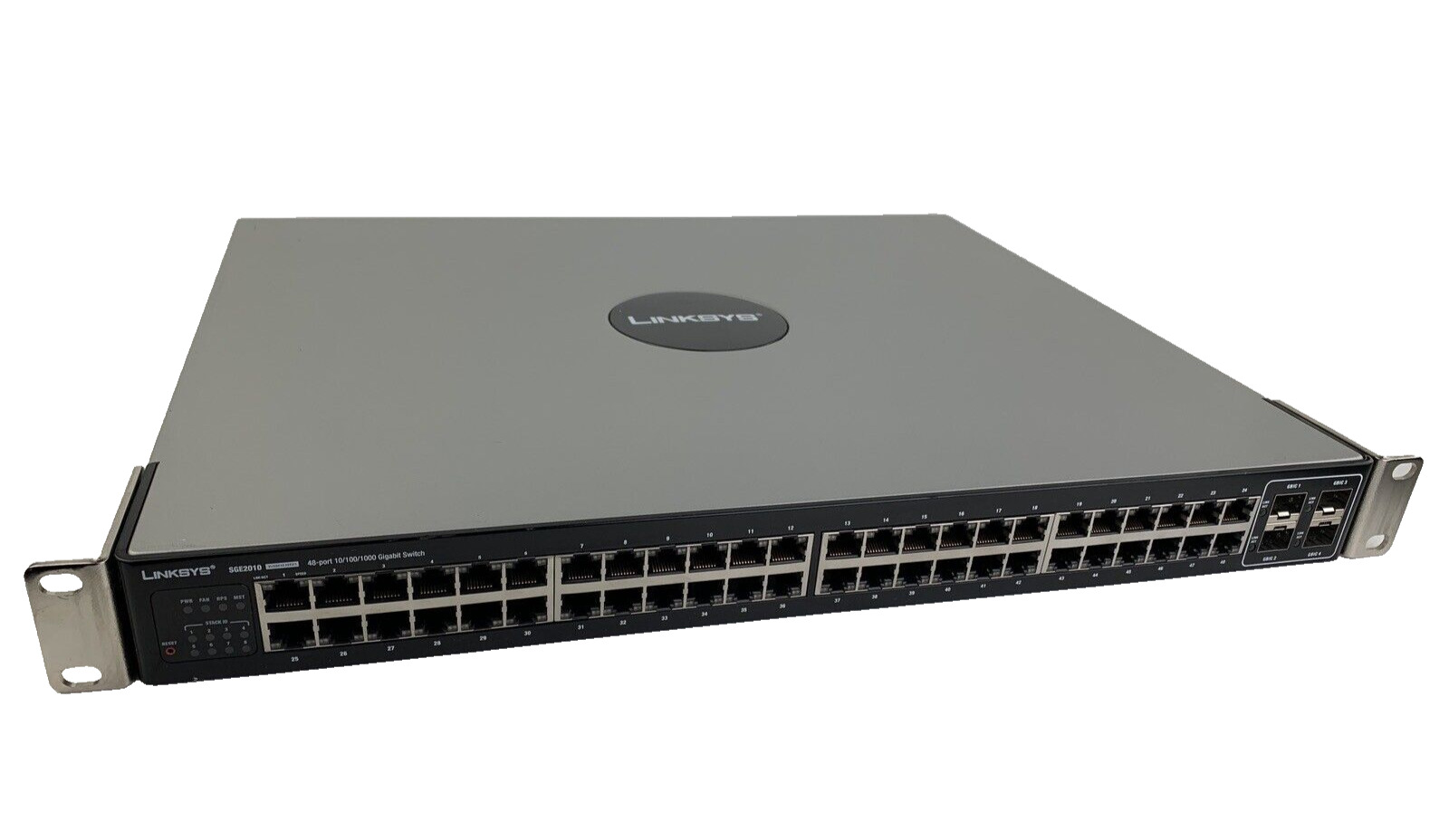 Cisco SGE2010 48-Port 1G RJ45 Linksys Business Series 1xPSU w/ Rack Ears