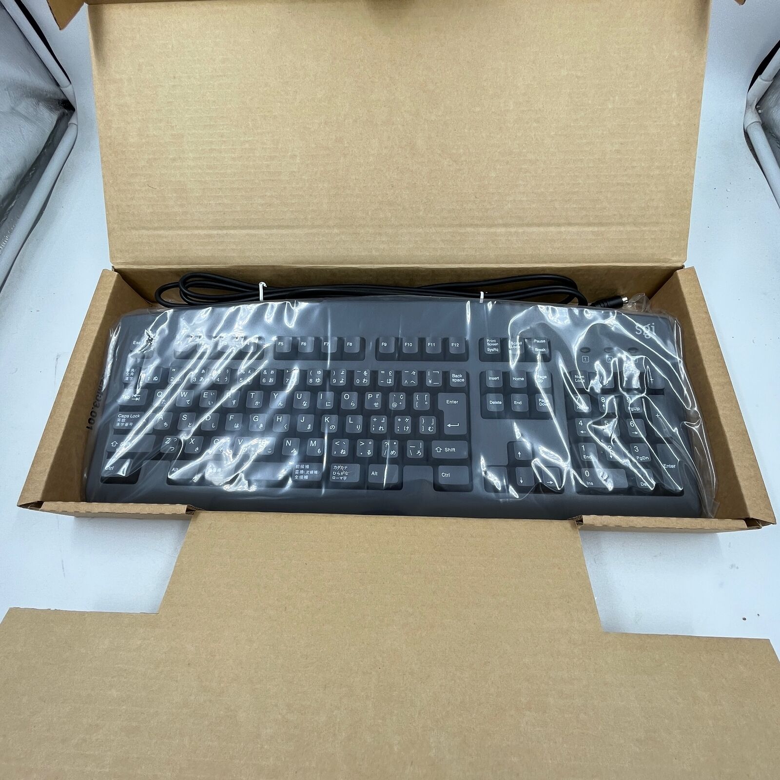 SGI PS2 Japanese / US Keyboard, Silicon Graphics, SGI 062-0054-001. 6516-SN, NEW