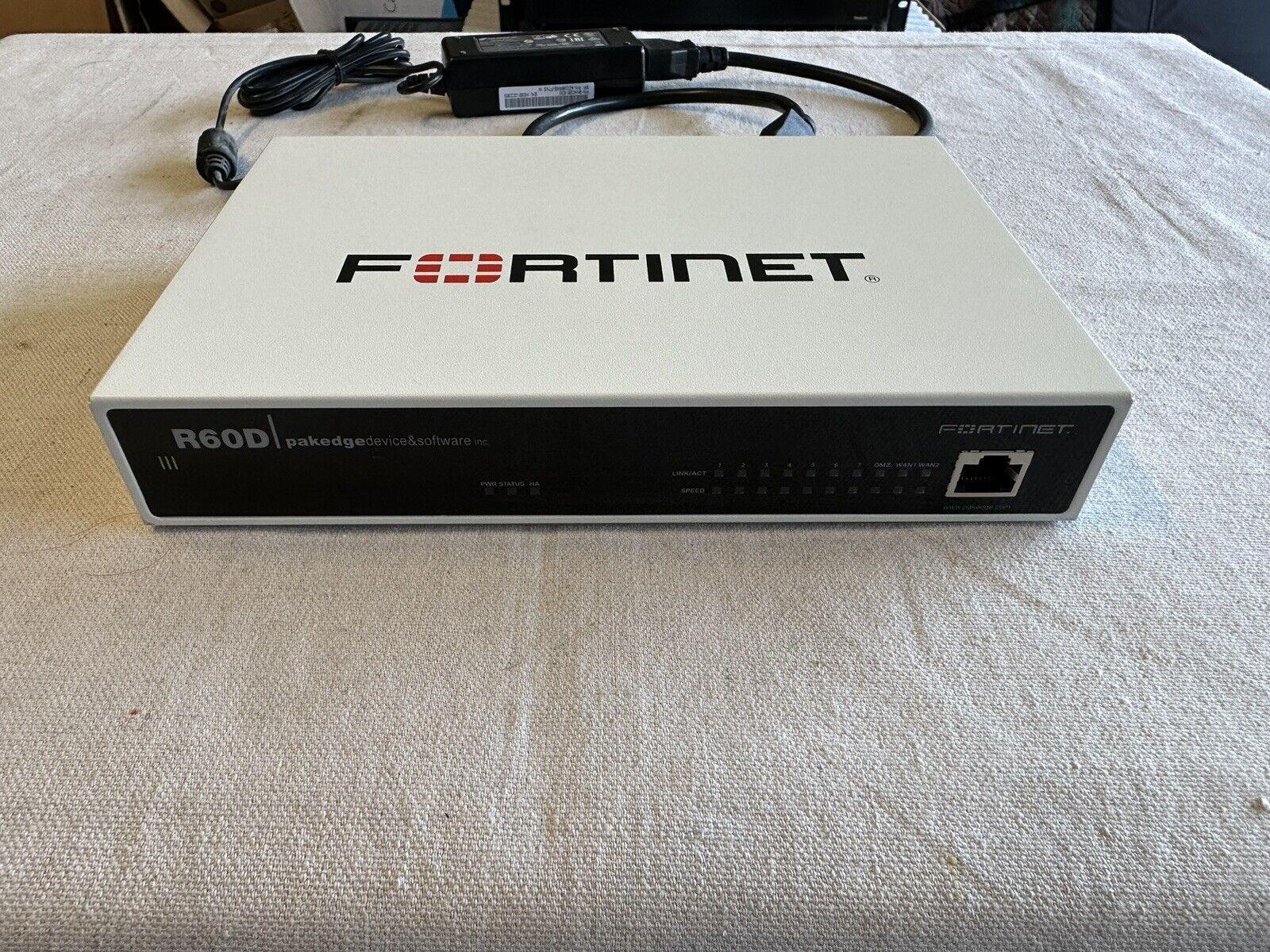 FORTINET PAKEDGE DEVICE R60D FORTIGATE FG-60D NETWORK FIREWALL