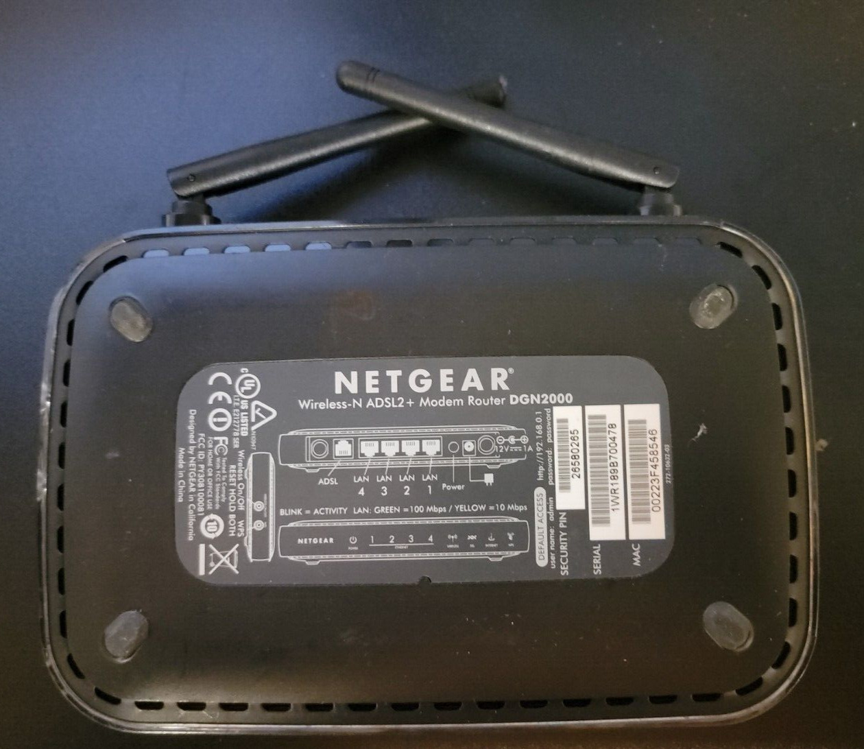 Netgear DGN2000-100NAS 300 Mbps 4-Port Wireless N Router Tested