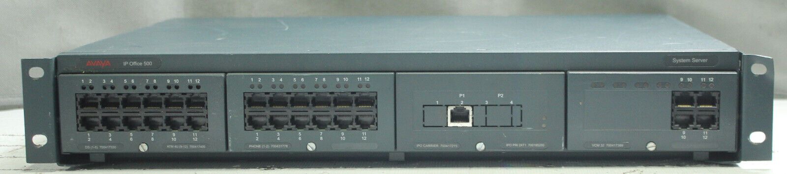 Avaya IPO IP500 Control Unit PCS10 700417207 System Server With Modules