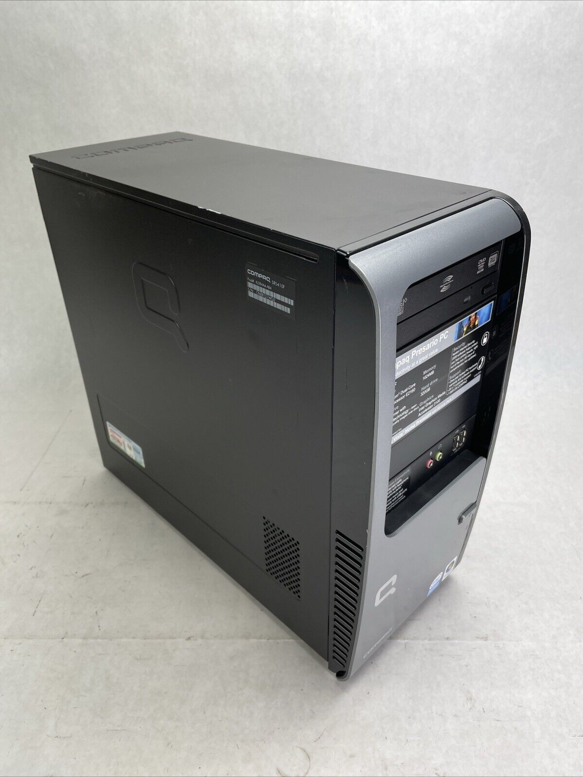 Compaq Presario SR5410F MT Intel Core 2 Duo E7600 3.06GHz 4GB RAM No HDD No OS