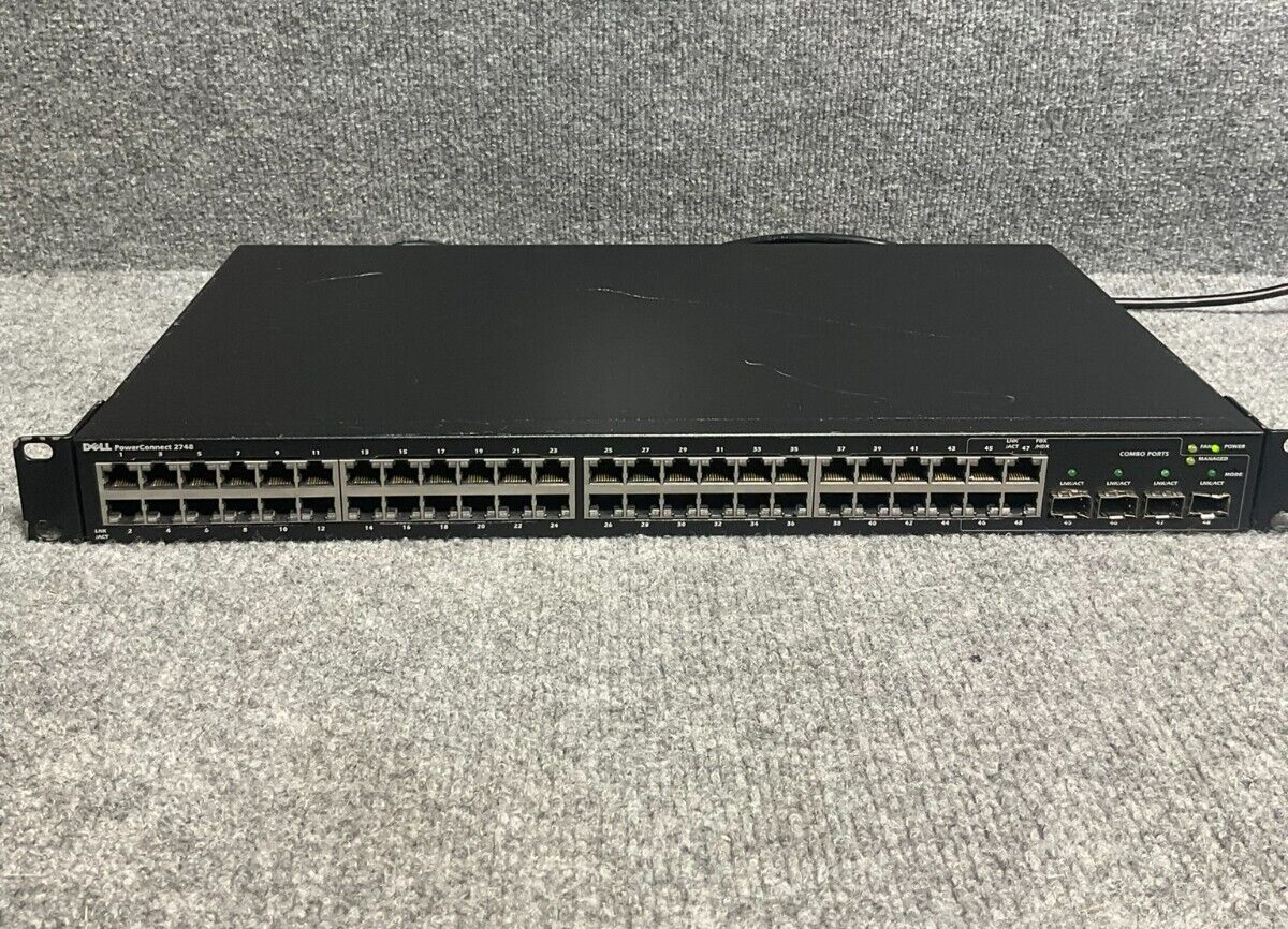 Dell Powerconnect 2748 48 Port Gigabit Ethernet Network Switch