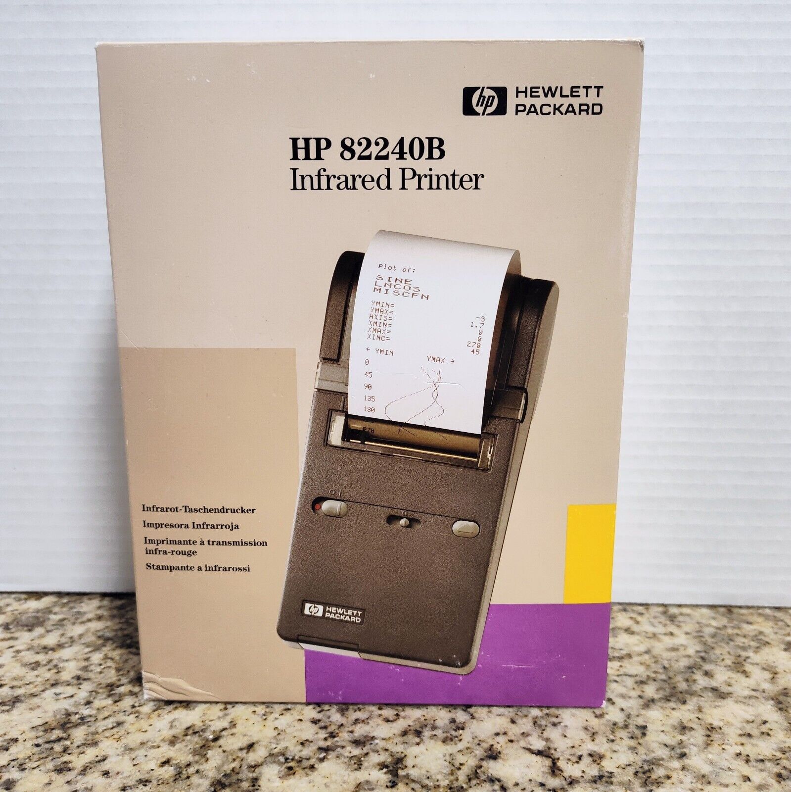 Hewlett Packard HP 82240B Infrared Printer for 48GX with Box Manual VG Cond