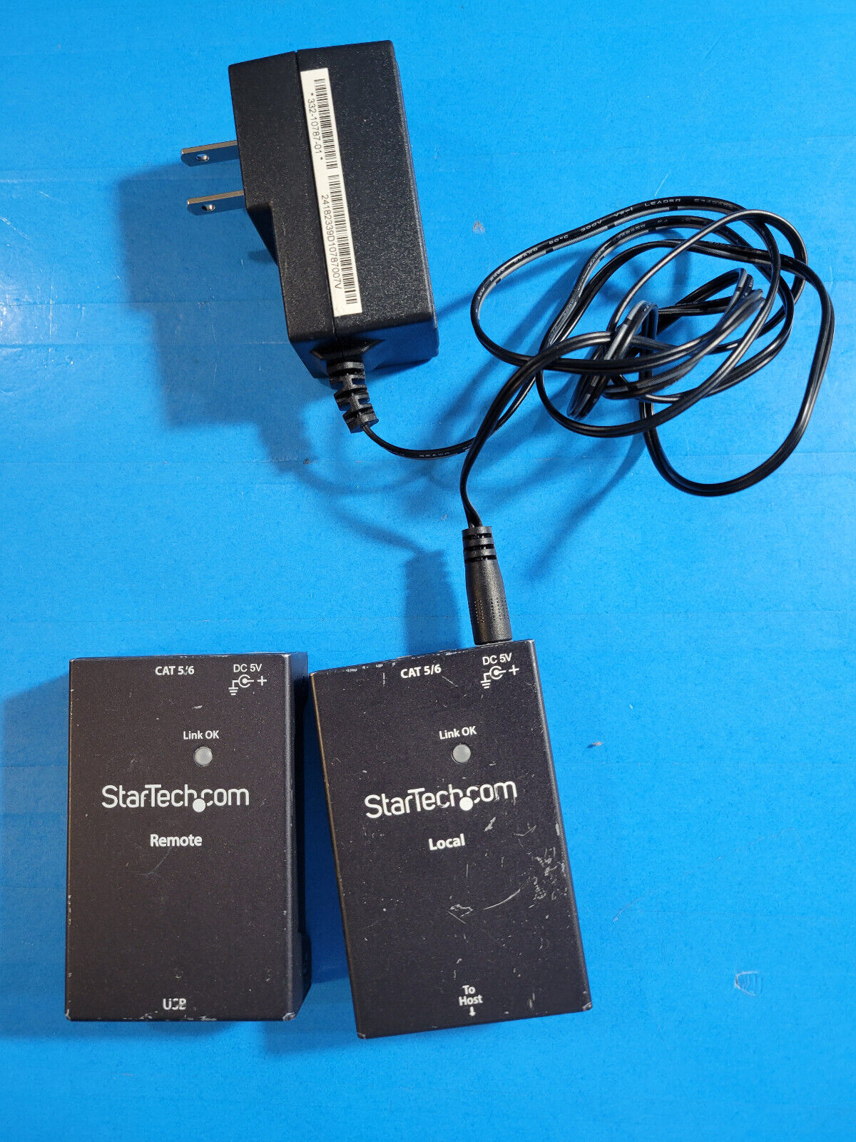 StarTech.com USB 2.0 Extender over Cat5e/Cat6 Cable (RJ45), Up to USB2001EXTV