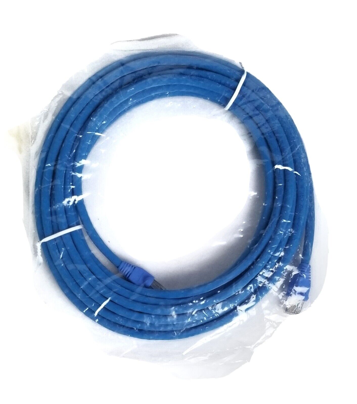 25\' Augmented 6CAT6A  Ethernet Patch Cable Blue Solid Booted, 