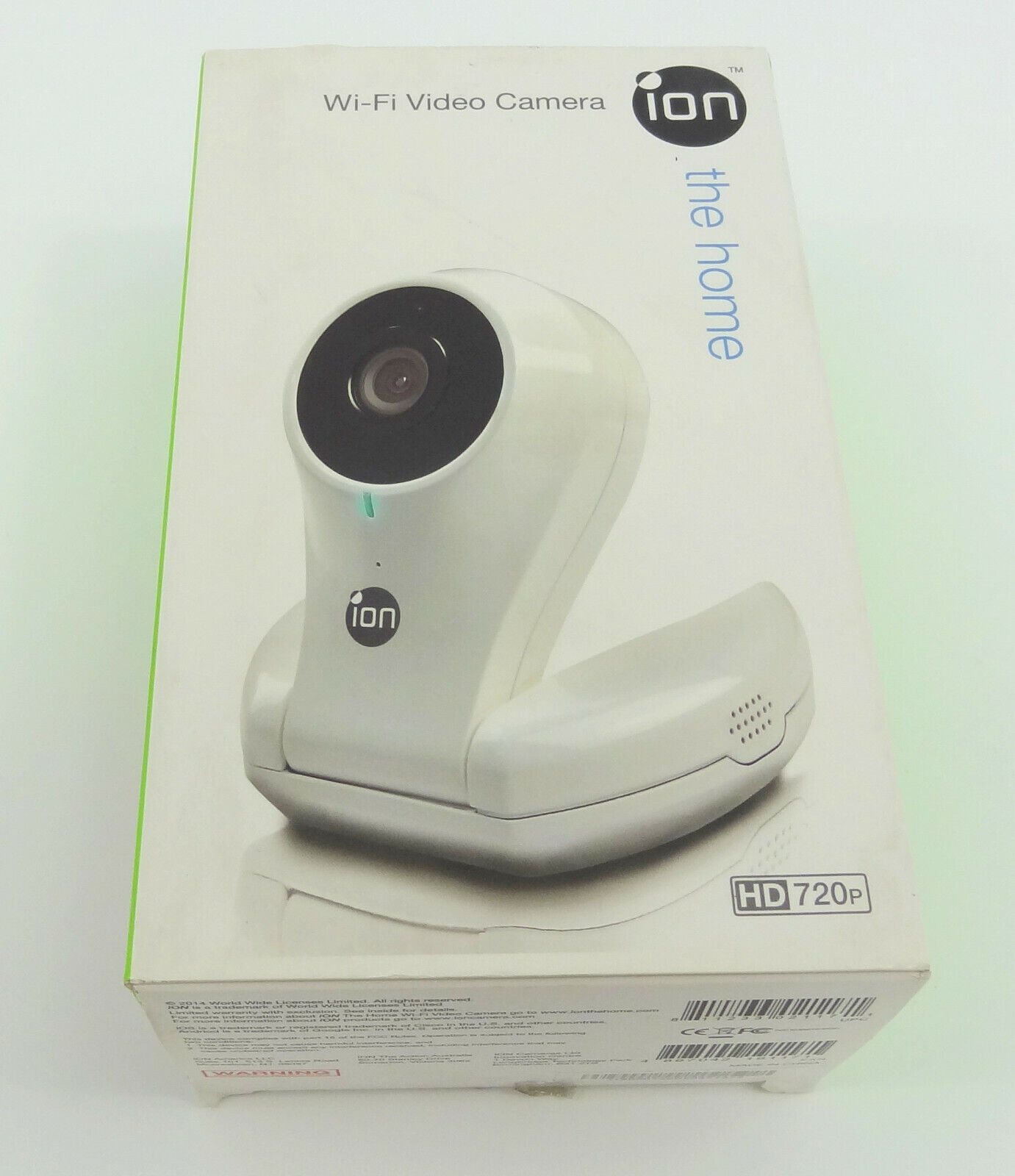 Ion Wi-Fi Video Camera HD 720p w/ 2 WAy Audio & Live Streaming  Open Box 