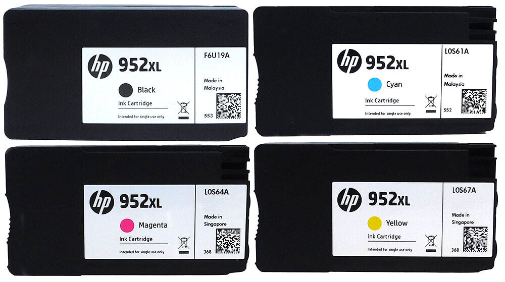 HP 952XL 4 pack Combo Black XL, Cyan XL, Magenta XL Yellow XL