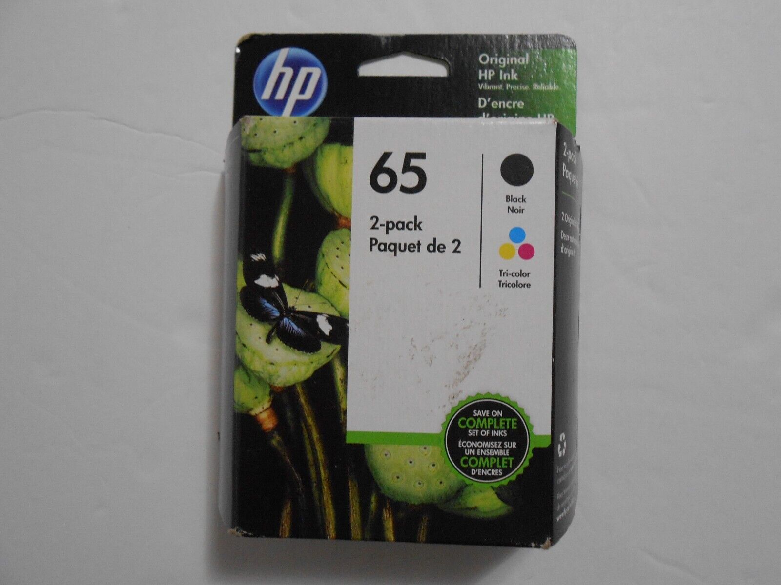 Brand New HP 65 2 pack Black & Tri-color Combo Ink Cartridges Expired 06/2020