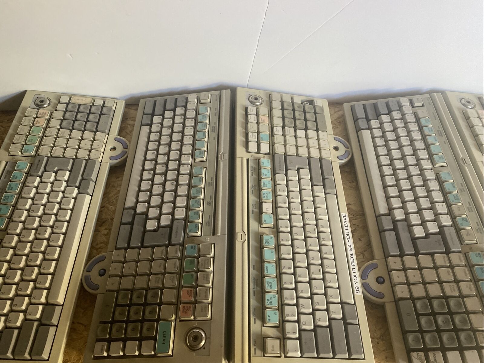 Lot of 8 IBM, NCR 10J0902, Retail Keyboard