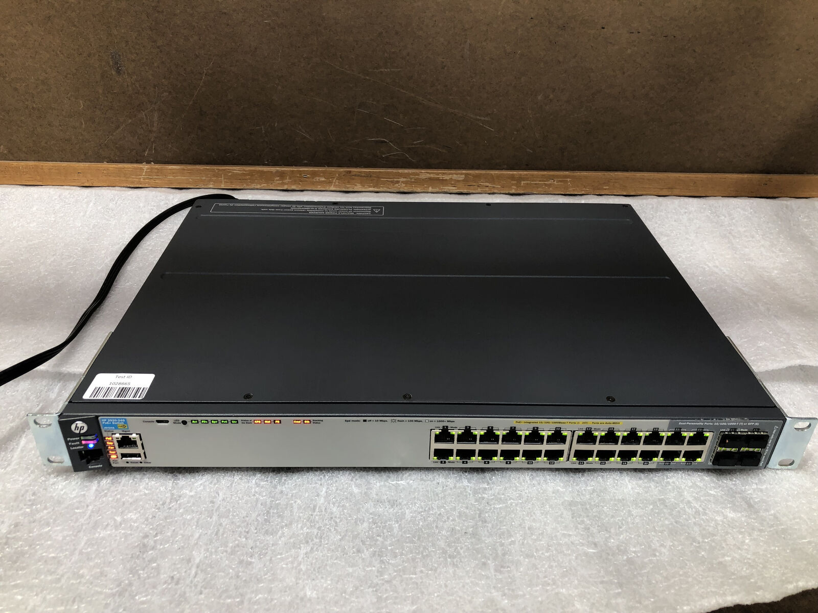 HP 2920-24G J9727A 24-Port PoE+ 4-Port SFP Managed Gigabit Network Switch-TESTED