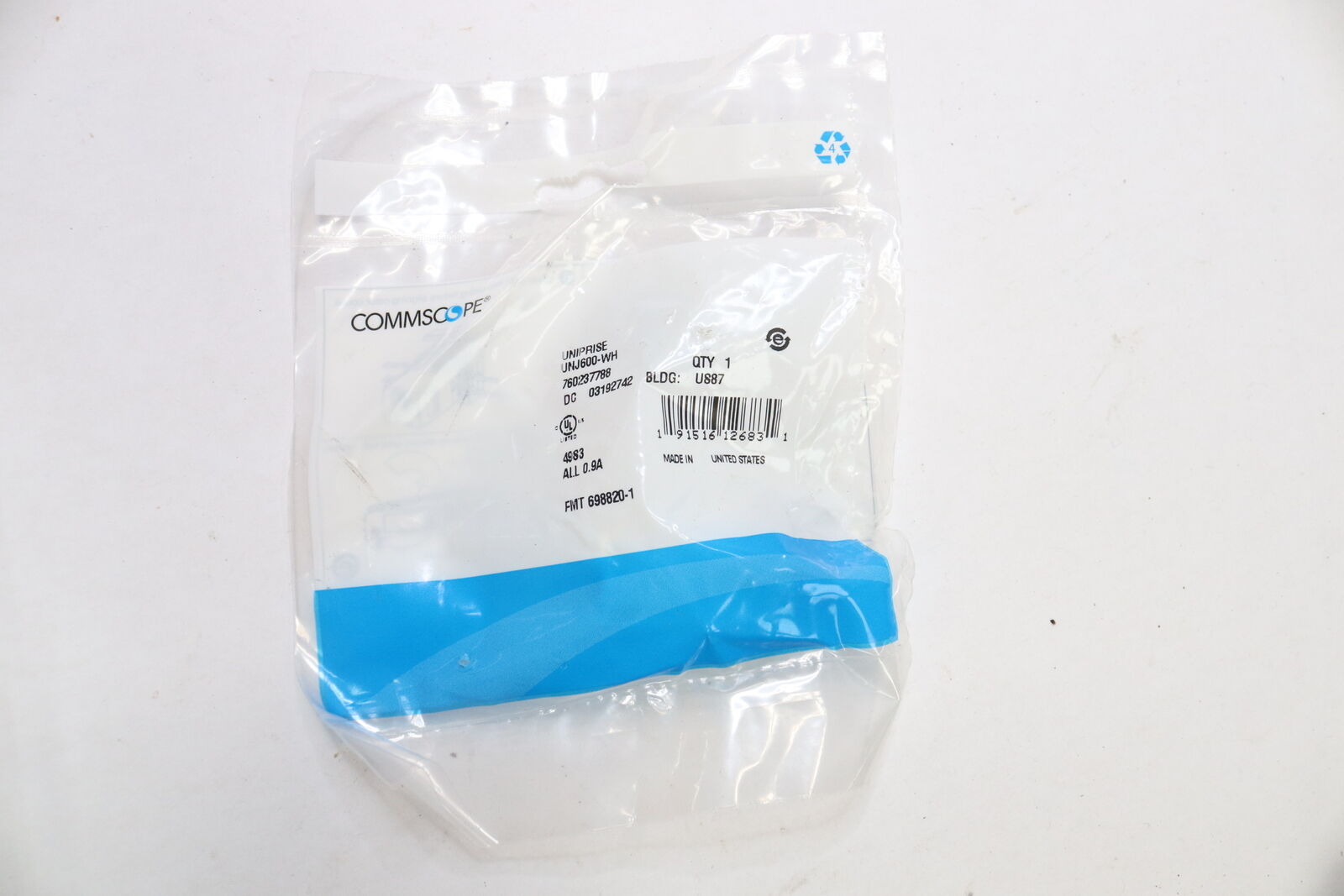 CommScope Uniprise Sealed Plastic White UNJ600-WH 