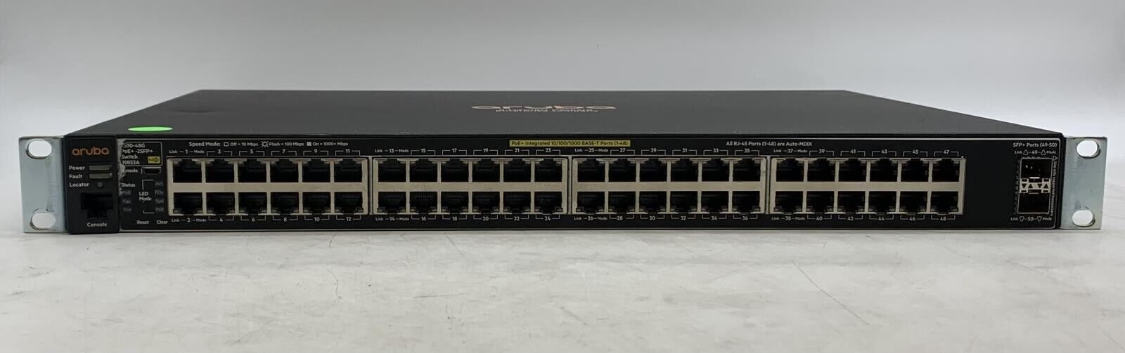Aruba J9853A 2530-48G 48-Port PoE Managed Ethernet Switch WITH Power Cable