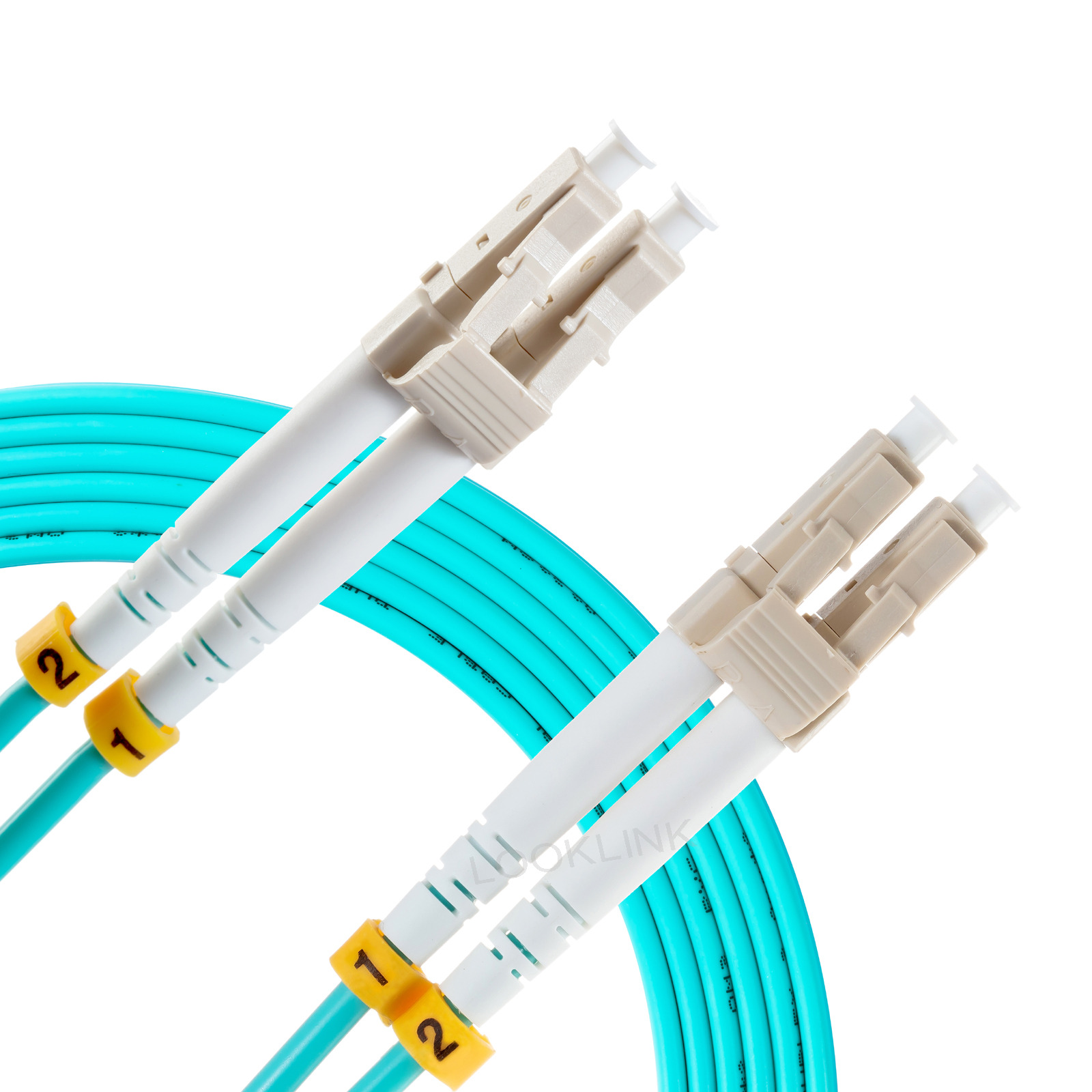 60M-100M Length 10G-50/125 OM3 Multimode Duplex LC to LC Fiber Optic Patch Cable