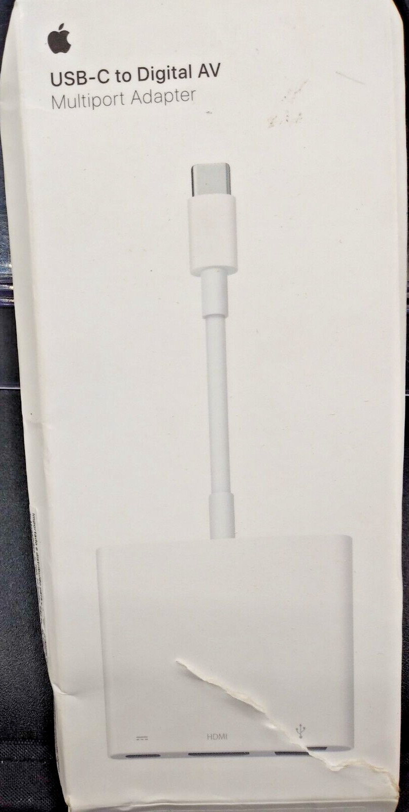 Apple Genuine USB Type-C Digital AV Multiport Adapter MUF82AM/A - Damage Box.