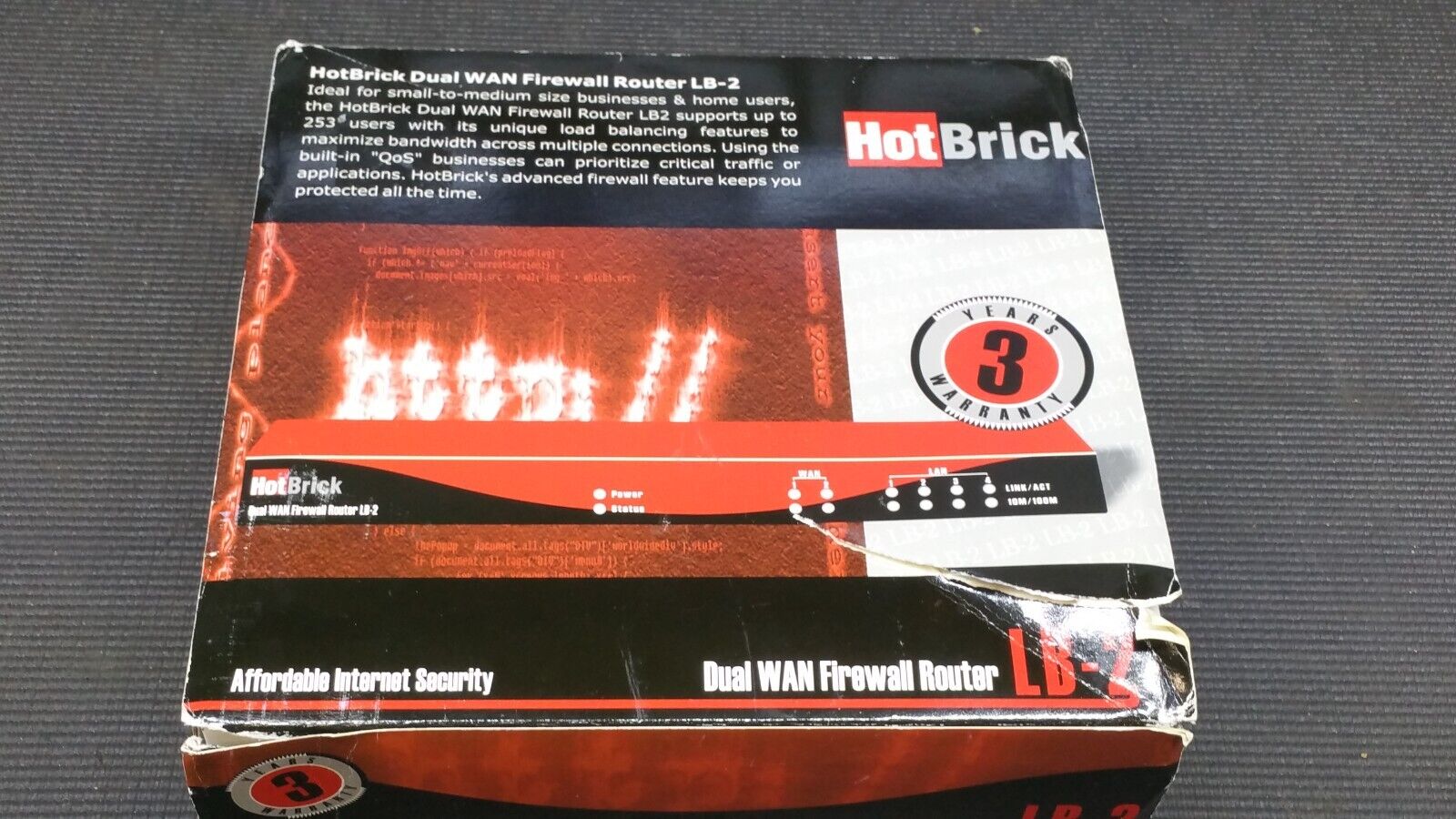 HotBrick LB-2 Firewall Dual WAN Router LB-2 - NEW IN BOX